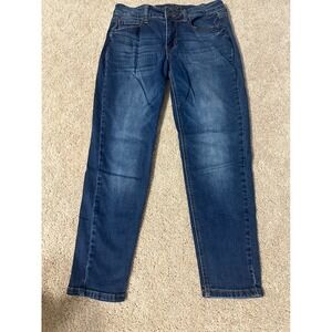 Rue21 Mid Rise Skinnies Jeans Dark Wash Denim Casual‎ Everyday Womens